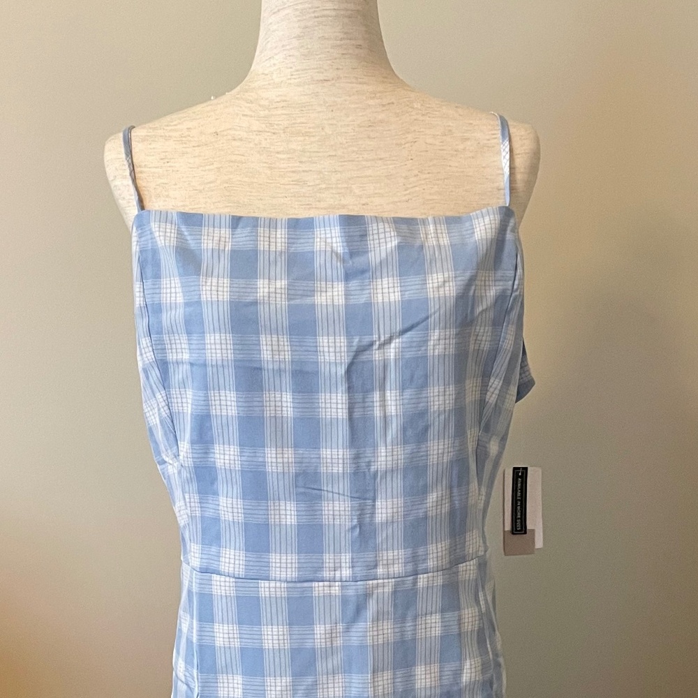 BP Blue Plaid Mini Dress